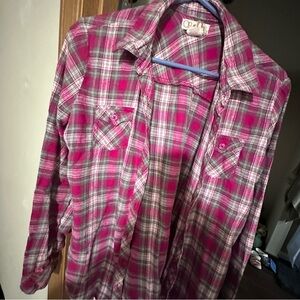 Women’s flannel Pink Shirt